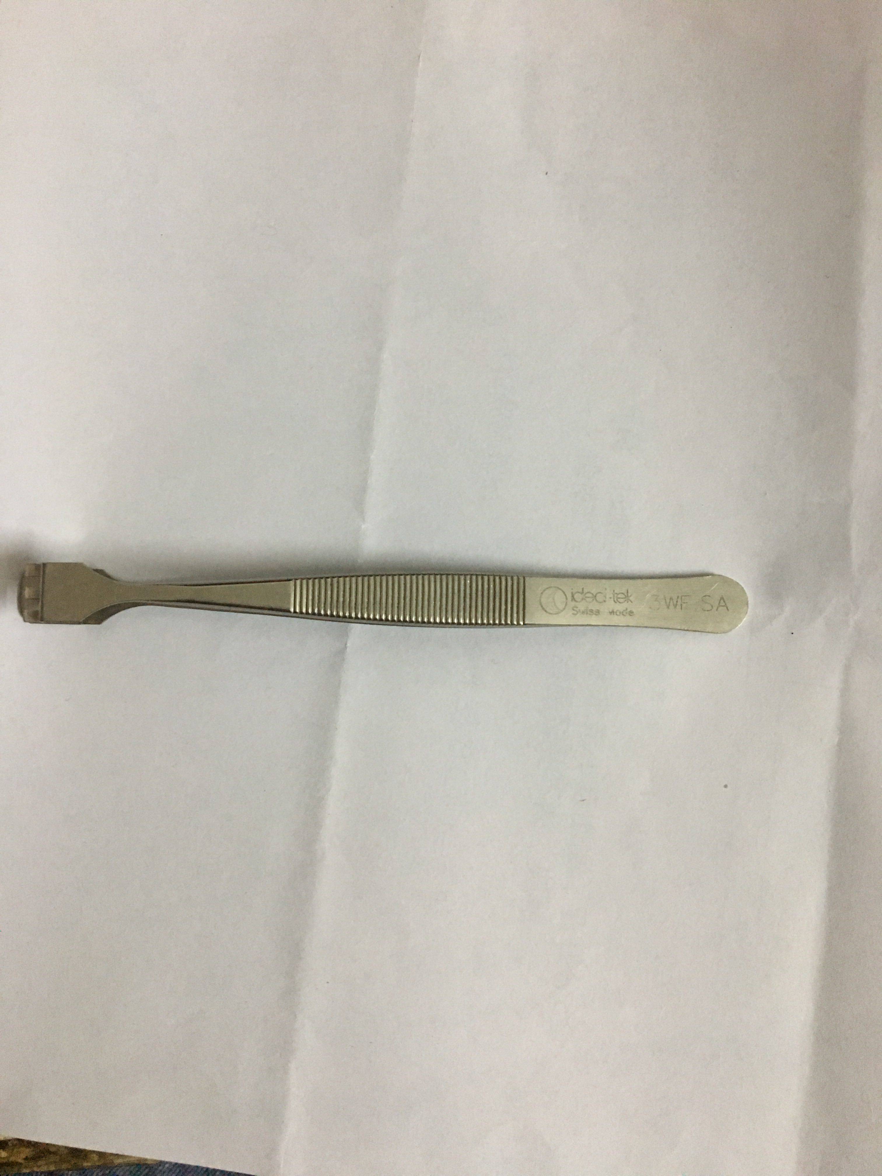 Switzerland imports 3WF SA 3 inch stainless steel precision crystal tweezers with magnetic acid photoelectric chip clip