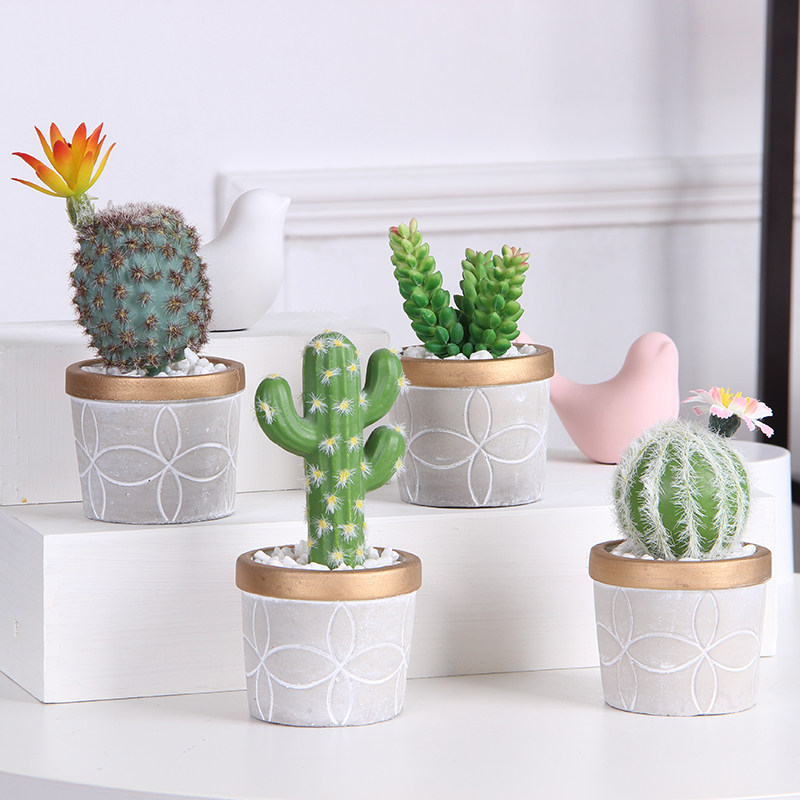 Simulation plant small bonsai potted green fairy simple decoration wall home living room decoration ornaments