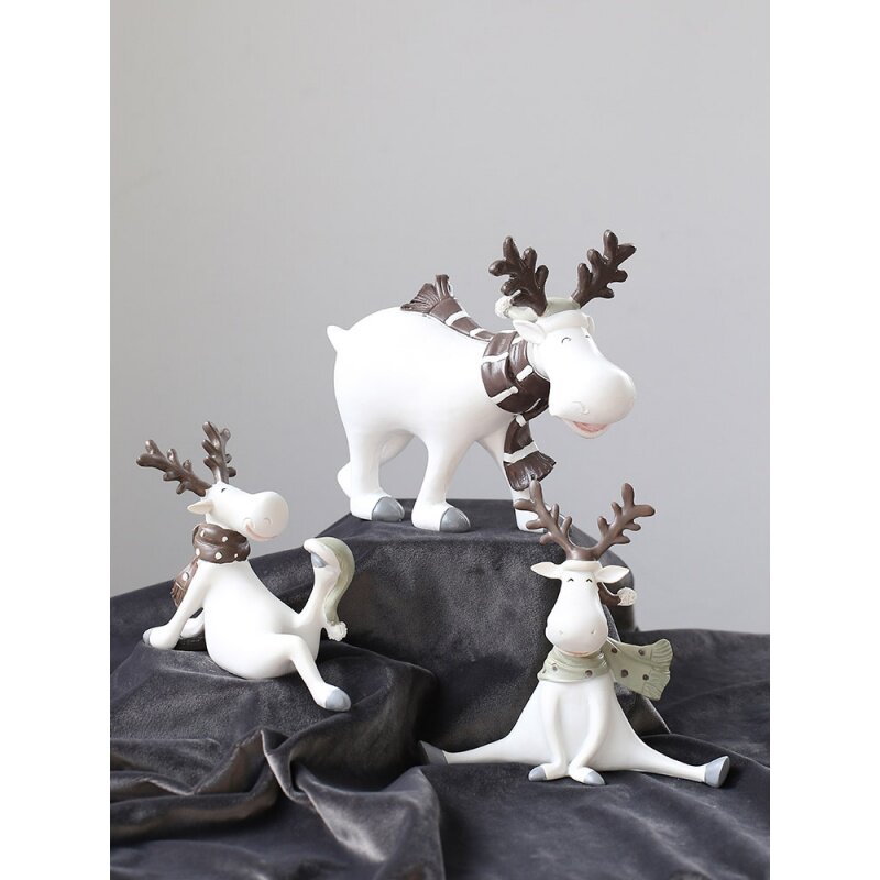 Ins Nordic home decoration room decorations high-end pieces bedroom living room wedding gift creative deer decorations