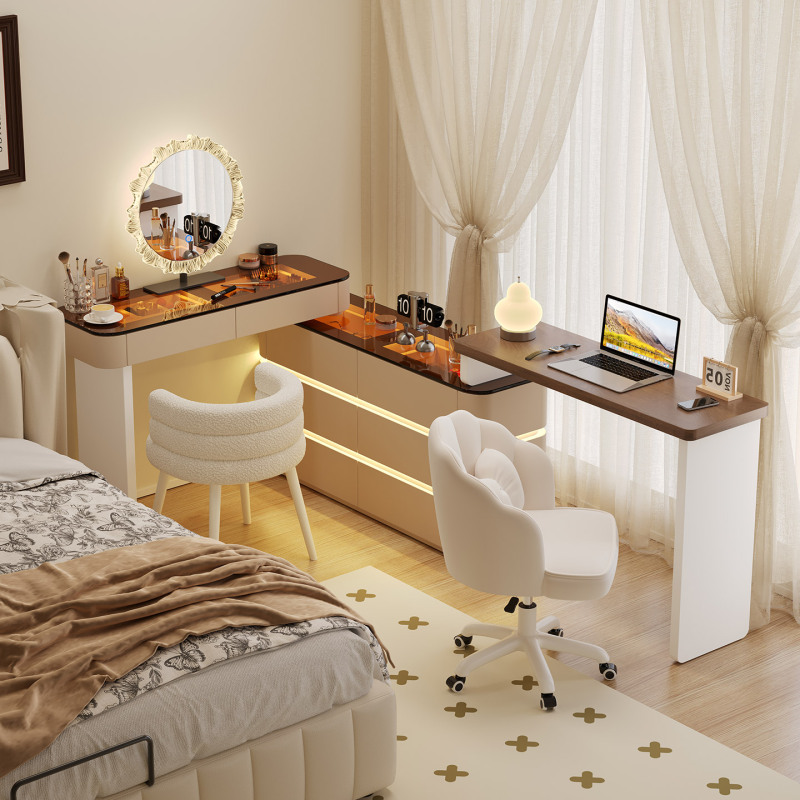 Dressing Table, Computer Desk, Integrated Bedroom, Simple Bedside Cabinet, Corner Storage Cabinet, Two-In-One Desk, Makeup Table