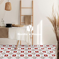 Nordic retro small tiles toilet non-slip floor tiles porch tiles balcony tiles kitchen wall tiles 300x300