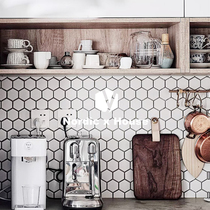 One brick one world Nordic mosaic hexagonal brick Kitchen bathroom wall brick Background Restaurant floor tile ins tile
