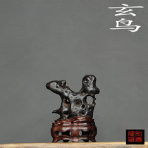 Taihu Qishi Wenfang Qing for desk tea room space desk tea pets can be used to play Chinese Zen boutique ornaments