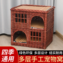 Cat Nest Winter Warm All Enclosed Cat Nest All Season Universal Easy To Clean Cat Caged Villa Cat Cage Cat Climbing Frame