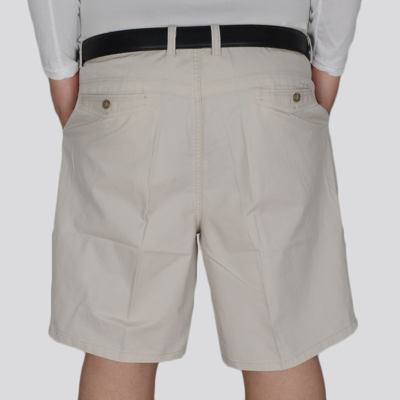 Mùa hè chất liệu cotton size lớn quần 5 điểm eo cao eo thon mỡ béo ngắn gấp đôi năm điểm quần dài thể thao nam