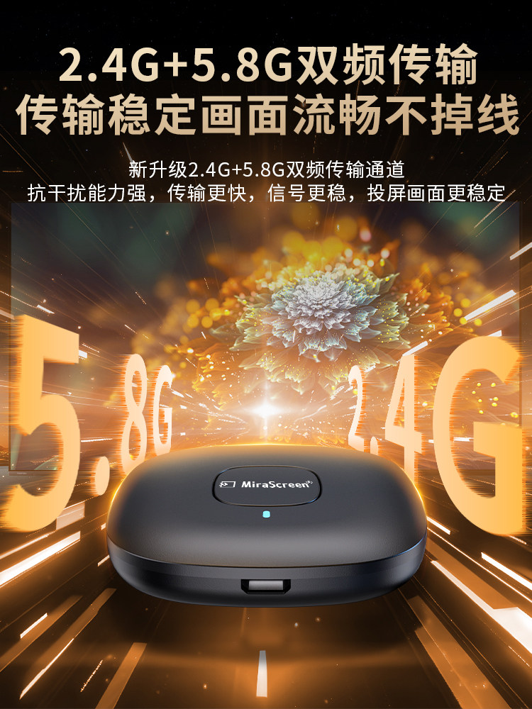Wireless Screen Projector 2025 New Model Mobile Phone Connection to Tv Monitor Computer HDMI Same-Screen Projector Converter