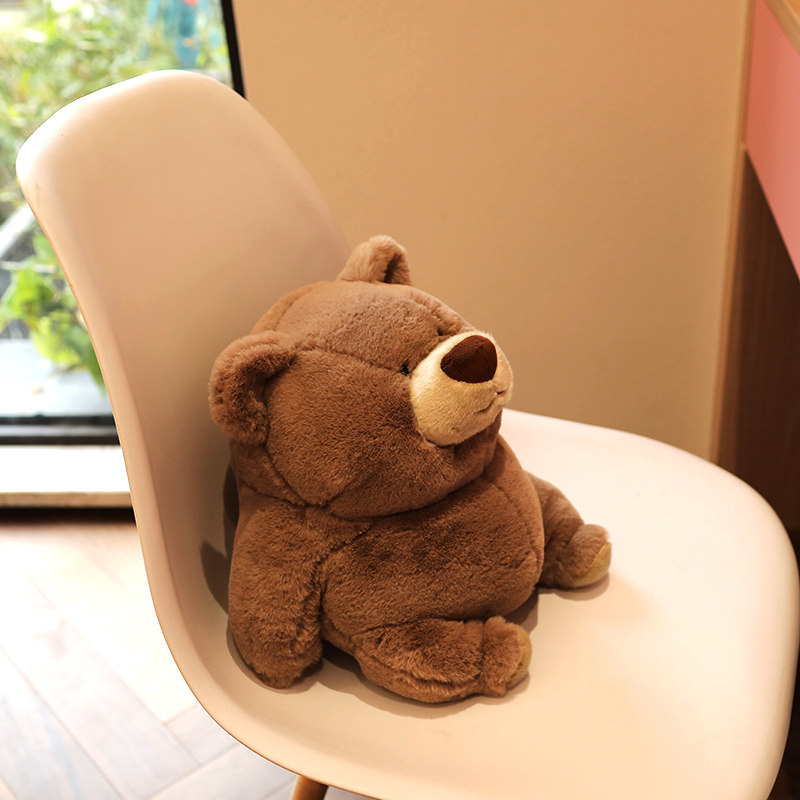 Cute doll red panda birthday gift girl fat brown bear doll plush toy polar bear bed doll