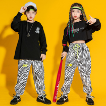 Childrens hip-hop suits hip-hop hiphop trend childrens performance clothes spring and autumn kindergarten cheerleading dance clothes