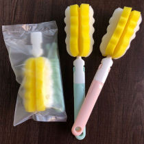 Sponge bottle brush water Cup cleaning brush flower type sponge Cup brush folding washing Cup brush bottle cleaning tool