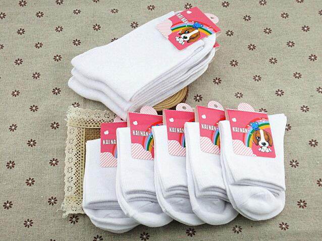 Children boys students white socks male and female students Black short cotton socks performance White tide children's socks New