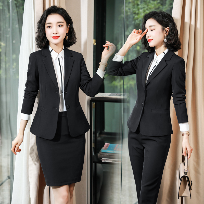 Career ladies suit Two sets Western-style suits minor suits Authentic Fashion Shirts Skirts to work Business