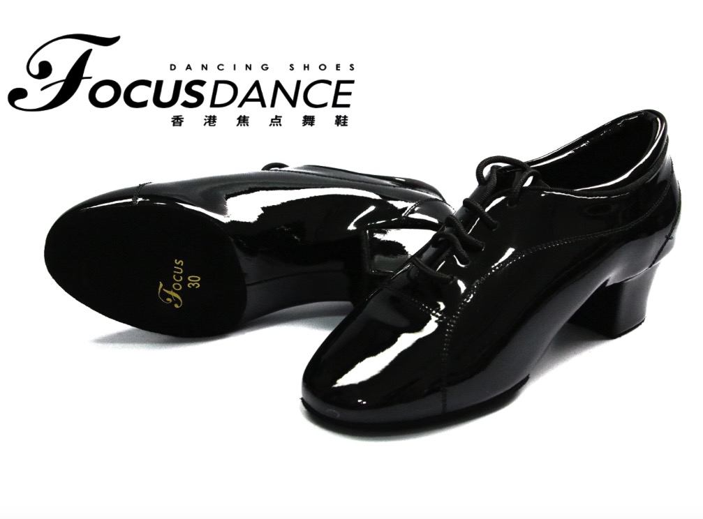 貝貝舞蹈 香港焦點舞鞋FocusDance專業男童拉丁舞鞋亮漆皮少兒比賽練習男孩