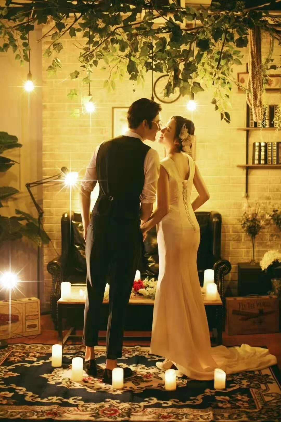 Children's Real Making Wedding Baby Hundred Days Photography Profile Design Effect Image Background