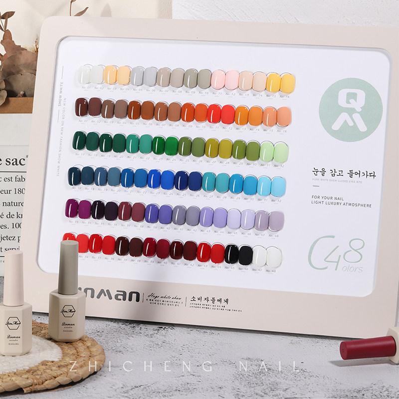 In 2022, the new popular color day color color red nail nail nail nail suit for nail - treatment store