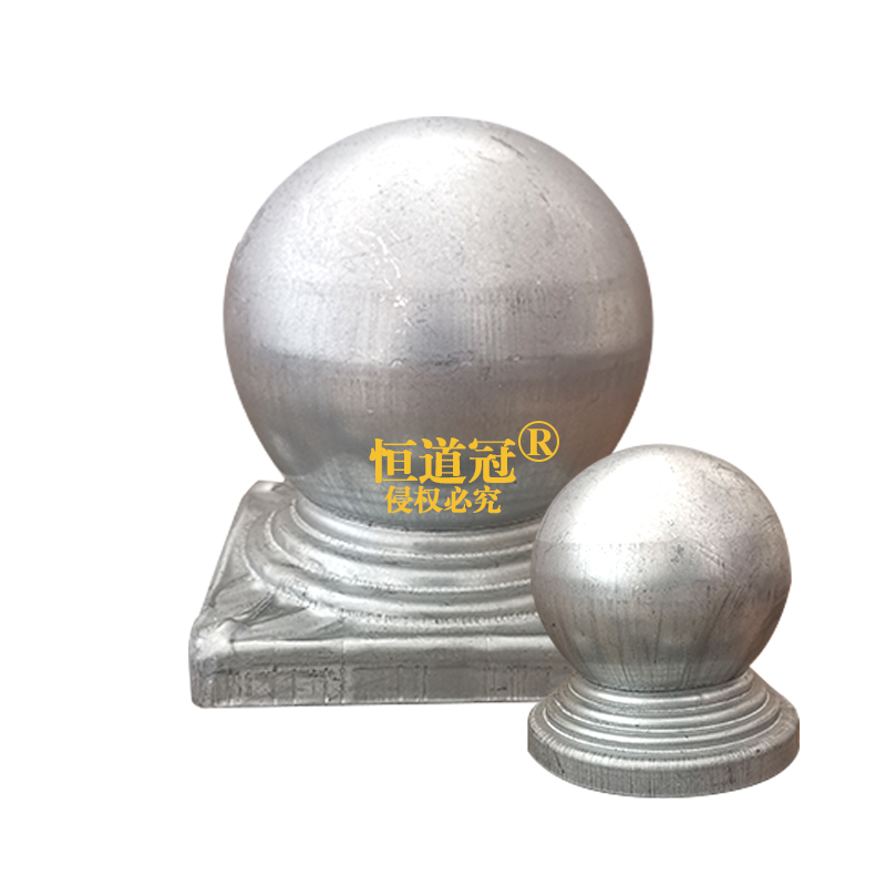 Iron art accessories guardrails post head cap galvanized sheet metal stamping decorative lid square steel square pipe lid stud cap ball cap 