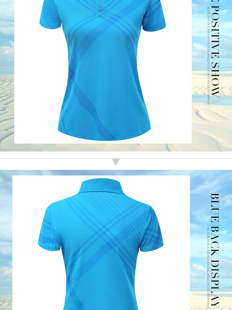 Bart 侬 mùa hè áo thể thao mới polo nữ tay ngắn cotton thoáng khí quần áo thể thao mùa hè 6110 - Áo polo thể thao áo polo mlb