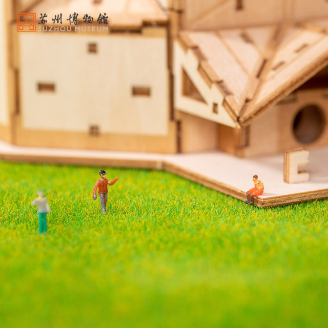 Suzhou Museum Architectural Three-dimensional Wooden Puzzle Children and Adults Educational Stress Relief Toys Cultural and Creative Gifts Souvenirs