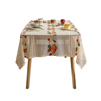 Christmas tablecloth fabric light luxury high-end american style Christmas tablecloth fabric light luxury high-end american style