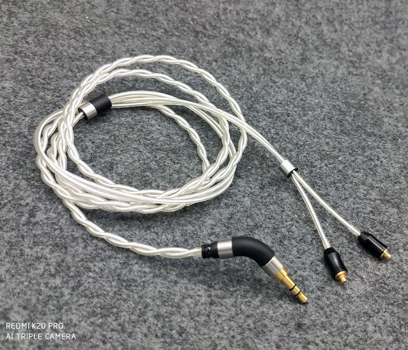 Pure Silver Ear Machine Line Fever Headphone Accessories Line DIY Customised Headphone Wire HIFI Sound Quality Material