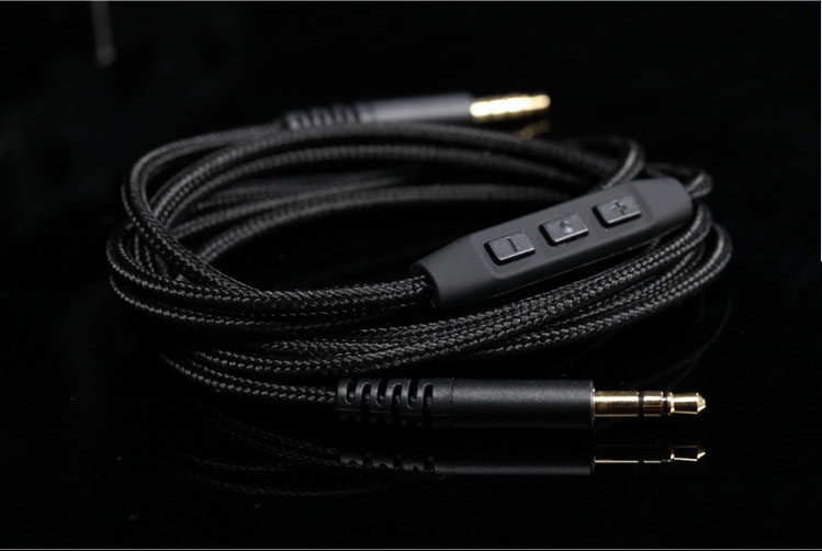 Customized AUX headphone cable with microphone can also be used to repair single-side cable headphones