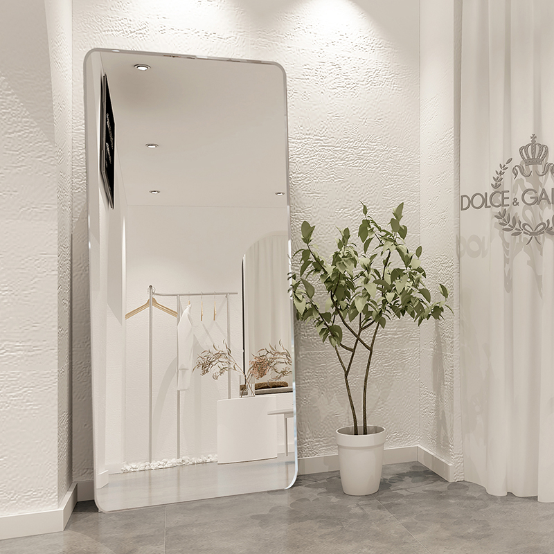 Full body mirror clothing store special mirror slim fit full body beauty face tennis red floor slim fit women's clothing full-body mirror ins