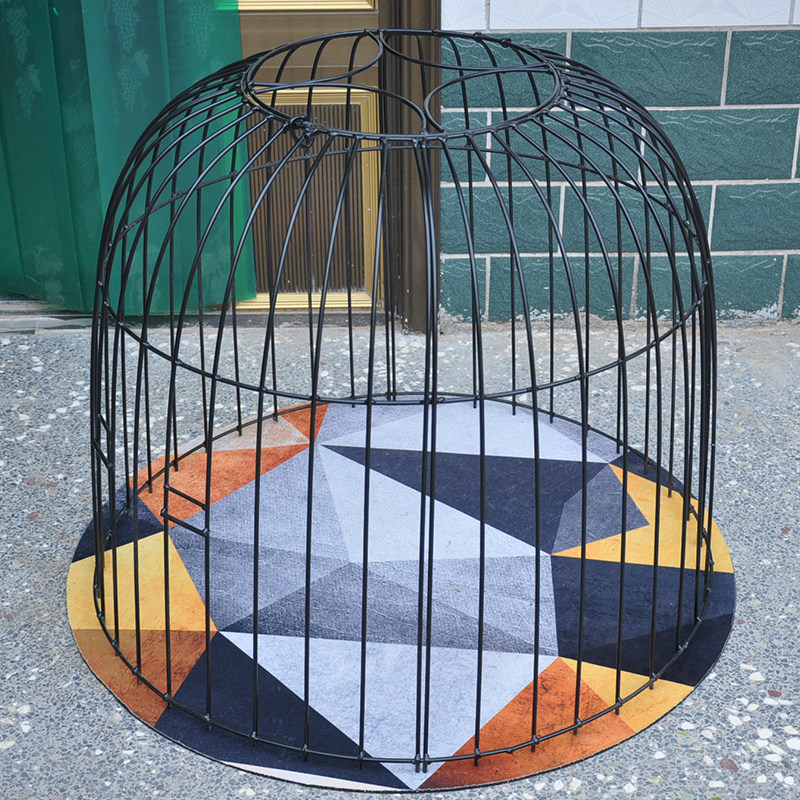 Huahong Fighting Chicken Steel Reinforcement Round Hood Cage Removable Cage Sunburn Chicken Cage Large Number Bucket Chicken shrouded
