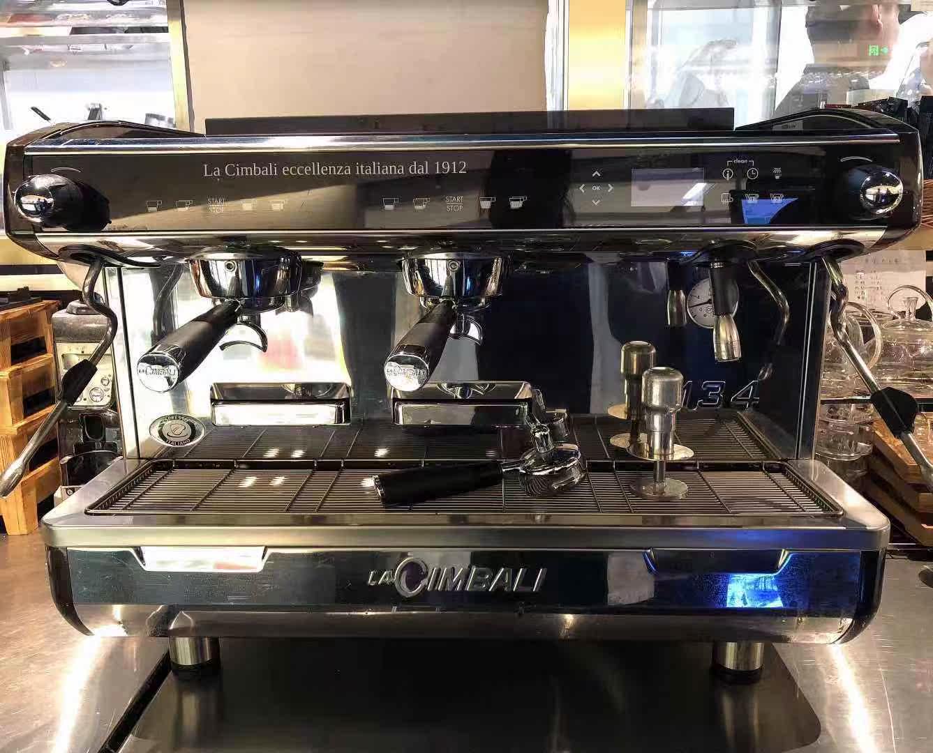 Kimbali LA CIMBALI M34 electric control double head semiautomatic espresso coffee machine secondhand non-new