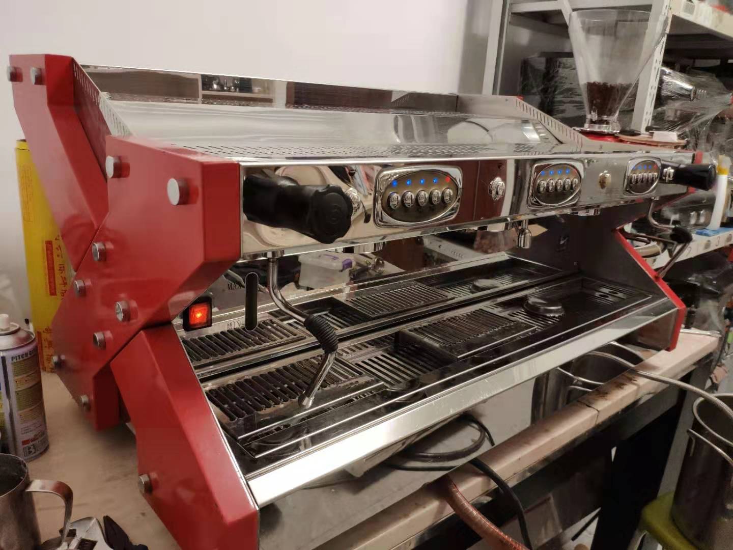 Laditina Prince X series X3 Professional espresso semi-automatic three-head coffee machine used