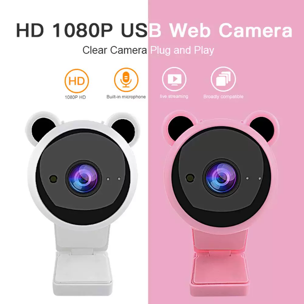 Built-In1080P HD USB Webcam Microphone Can Rotate The Comput