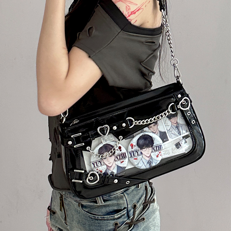 Original by Shenmingbuzui [Puppet Heartbeat] Daily Hot Girl Crossbody Y2K Subculture Versatile Small Snack Bag