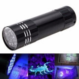 Портативный черный 9 светодиодный ультрафиолетовый фонарь световой алюминий U