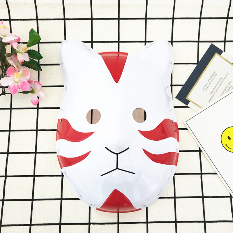Kokoha dark part Fox cat face environmental protection PVC mask anime Naruto mask masquerade COS props