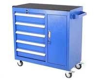 Five-pumping tool cabinet Workshop tool car tin cabinet Mobile locker Auto repair cart Work cabinet