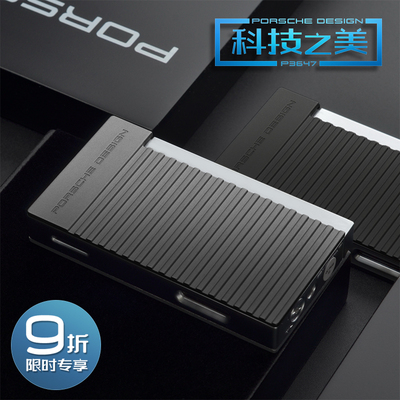New German Porsche windproof lighter inflatable direct injection side press ignition high-end men's gift custom lettering