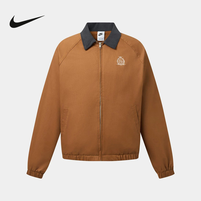 Nike Men's Jacket Autumn Club College Style Futura Logo Loose Jacket Io4163-270 Nike Men's Jacket Autumn Club College Style Futura Logo Loose Jacket Io4163-270
