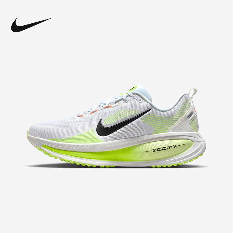 Nike Nike Men's Shoes White and Green Vomero 18 Thick-Soled Sports Shoes Cushioning Running Shoes Hm6803-120