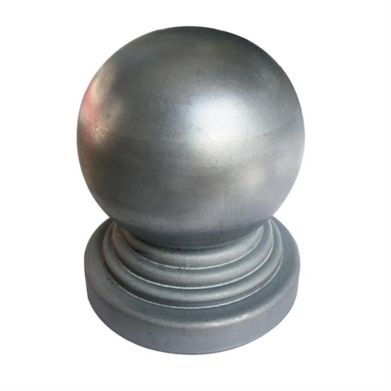 Safety base hollow ball ball cover thick guardrail iron ball stamping thick ball head with guardrail ball welded wrought iron bottom
