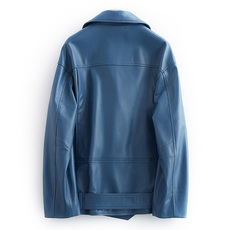 Кожаная куртка 芭欧outlets 2020新款真皮皮衣女士拉链机车服海宁绵羊皮皮夹克潮