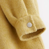 Двусторонное шерстяное пальто, осеннее, в корейском стиле, средней длины