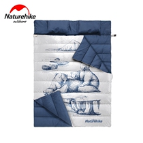 NH Duke outdoor camping camping in autumn and winter thick double large portable cold-proof envelope sleeping bag sleeping mat