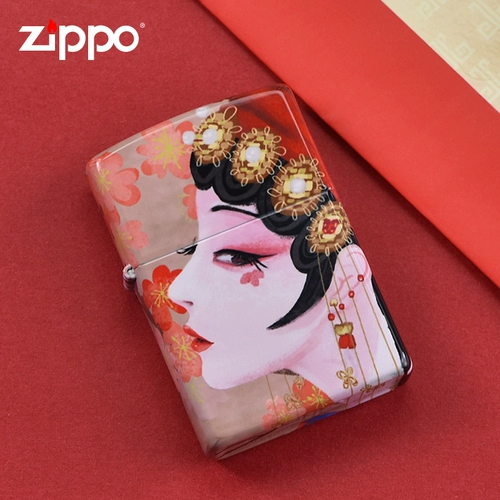 zippo Подлинный более легкий подлинный китайский стиль Z Guo Chao Peking Opera Girl Zoop Официальный официальный сайт Men Zppo Zhibao