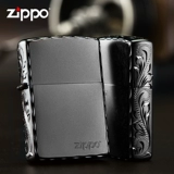Играя на более легкую Zippo подлинную черную матовую резьбу с ограниченной индивидуальной гравировкой для мужчин Zppo Kerosene, Zhibao Ginuine