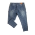 Quần béo nam hành tinh cỡ lớn cộng với phân bón để tăng mỡ pants Quần lỏng khâu quần denim mùa thu chất béo - Quần jean