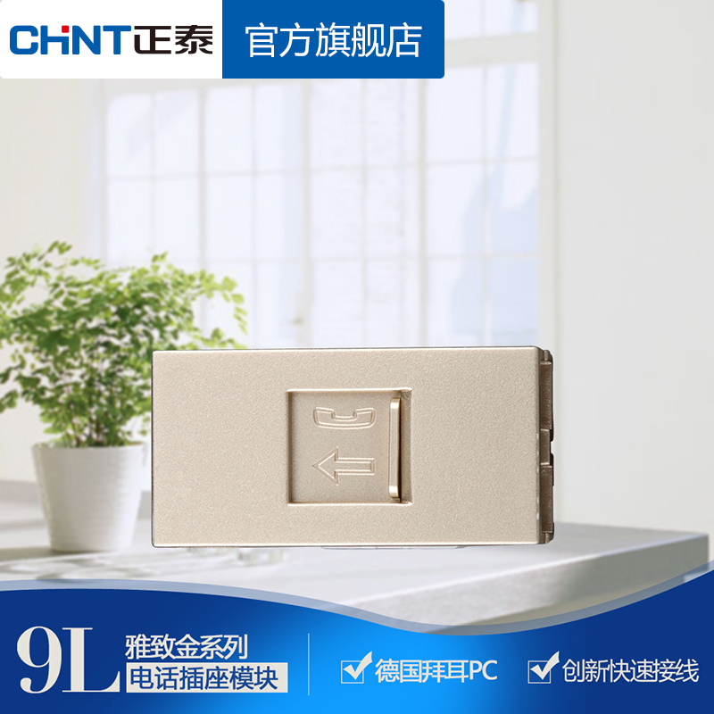 Chint 120 type 9L wall switch socket function key telephone socket switch combination module