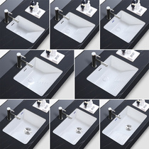 Balcony ceramic table basin embedded laundry basin with washboard deepening laundry basin Small laundry tank sink
