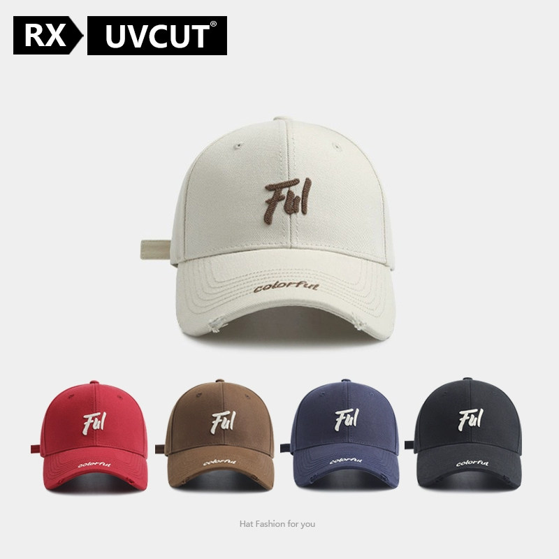 Дизайнерская кобрендовая бейсболка RX UVCUT с жестким верхом, женская бейсболка с маленьким диким козырьком от солнца, мужская бейсболка ins tide Изображение 1