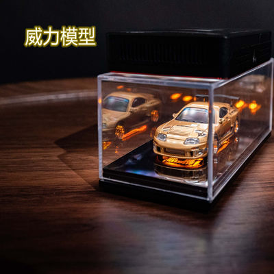 1:64 сцена, JDM, световая витрина шасси, расширение miniGT TLV, неоновое шасси, модель автомобиля из легкого сплава