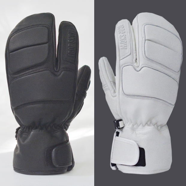 Icop Lambskin Comfortable Non-Slip Warm Men's and Women's Couple Snowboard Three-Finger Ski Gloves H098