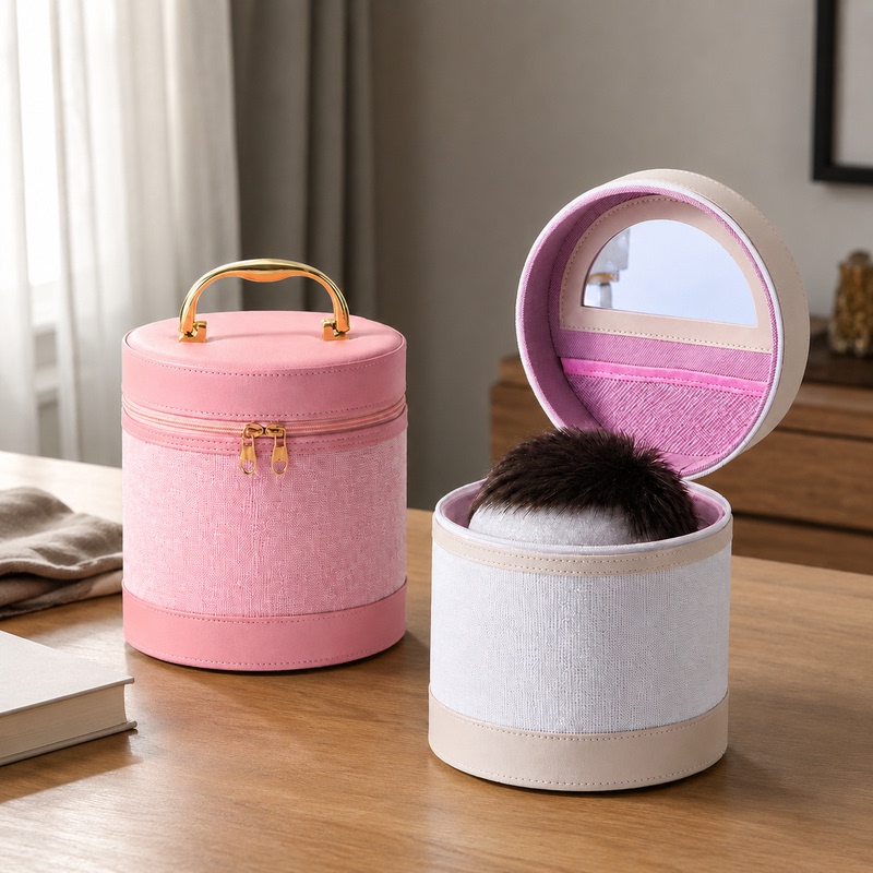 Men's Wig Storage Box, Portable Travel Storage Artifact, Wig Bag Holder, High-End Leather Durable Accessories