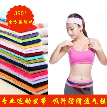 Beijing Aerospace table tennis sweat-absorbent bandana headband headband headband towel ຝ້າຍ breathable headband